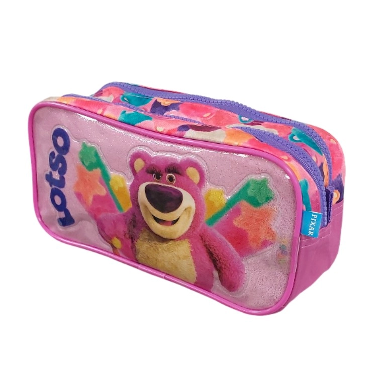 Cartuchera Wabro 2026 Lotso Fluffy Doble Art.90006